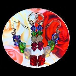 “Mommy and Me” earring sets w/ Swarovski crystals